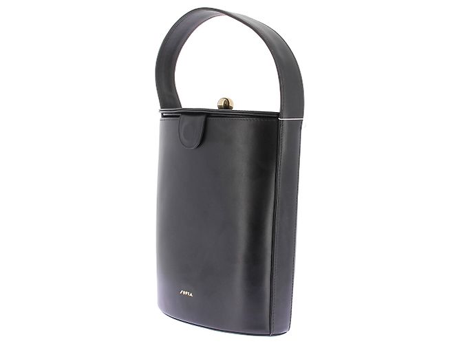 Autre Marque Borsa Secchiello in pelle "Cini" Nero - vista 5