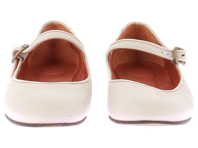 Autre Marque Bailarinas PENELOPE CHILVERS de cuero blanco 38 - vista 4
