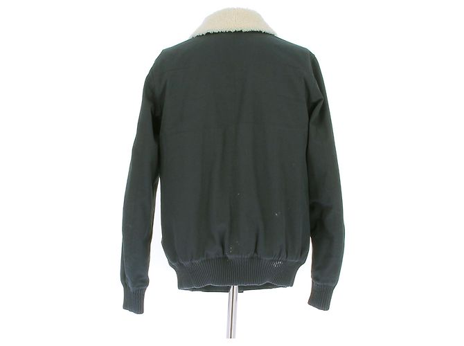 Giacca reversibile Dior in shearling verde e nera - vista 2