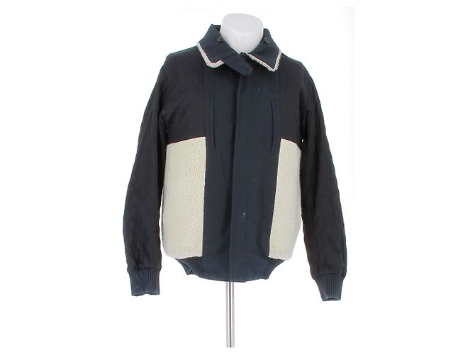 Giacca reversibile Dior in shearling verde e nera - vista 5