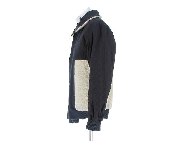 Giacca reversibile Dior in shearling verde e nera - vista 8