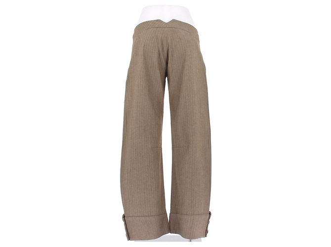 Pantalones Marni beige de algodón talla 42 - vista 2