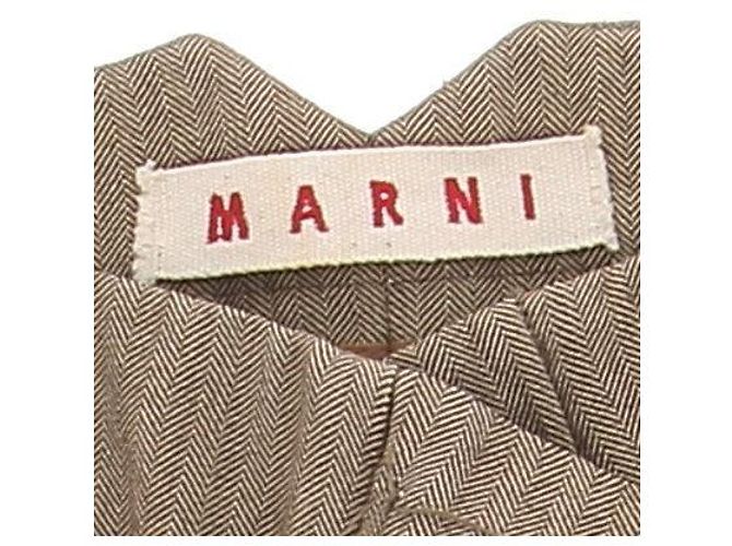 Pantalones Marni beige de algodón talla 42 - vista 5