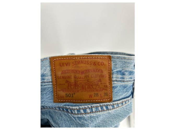 Jeans Levi's 505 blu in cotone taglia 28 - vista 3