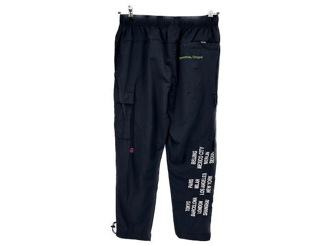 Pantaloni jogging Nike neri in cotone Nero - vista 2
