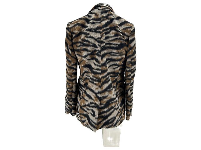Zadig & Voltaire Blazer aus Kunstfell Zebra Print Schwarz - Ansicht 2