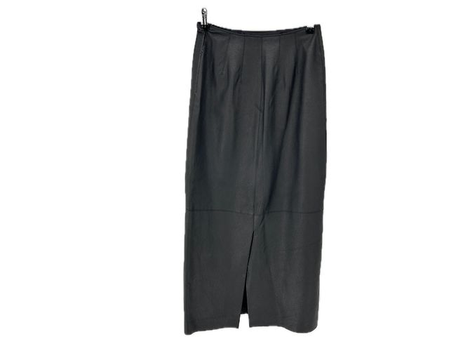 Autre Marque Falda de cuero negra LAFAYETTE 148 Negro - vista 2