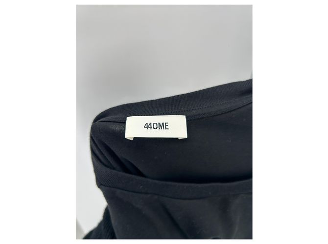 Autre Marque Camiseta de algodón negra 44OME Negro - vista 5