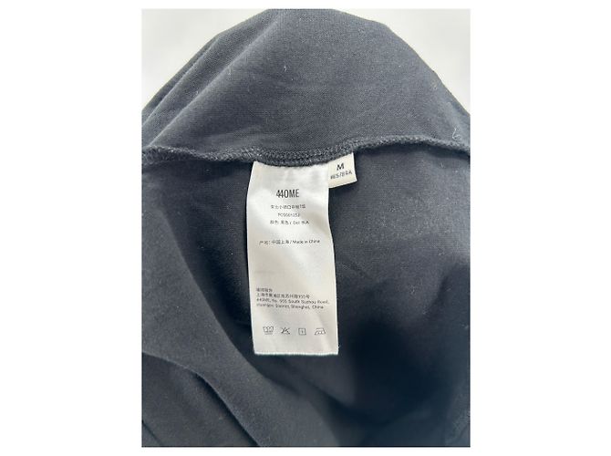 Autre Marque Camiseta de algodón negra 44OME Negro - vista 6