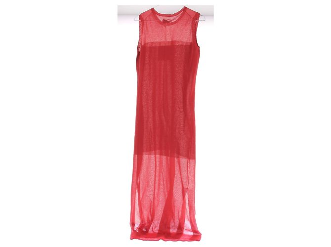 Autre Marque Vestido largo rojo sin mangas Philae LOULOU DE SAISON Roja - vista 2