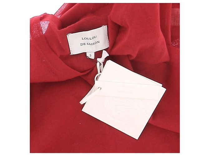 Autre Marque Vestido largo rojo sin mangas Philae LOULOU DE SAISON Roja - vista 3