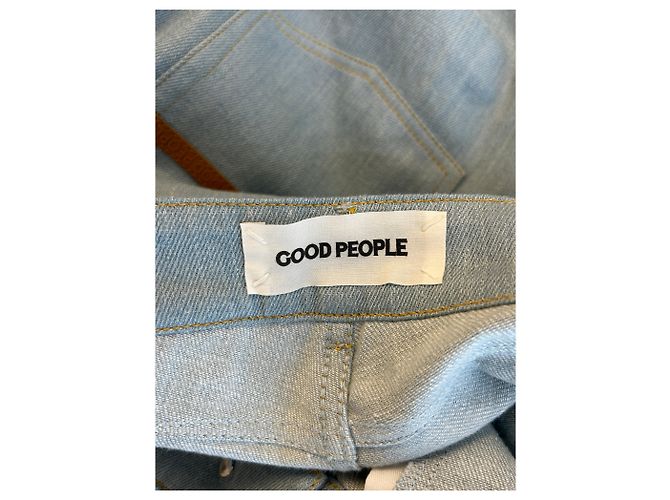Autre Marque Jeans in cotone blu Good People - vista 3