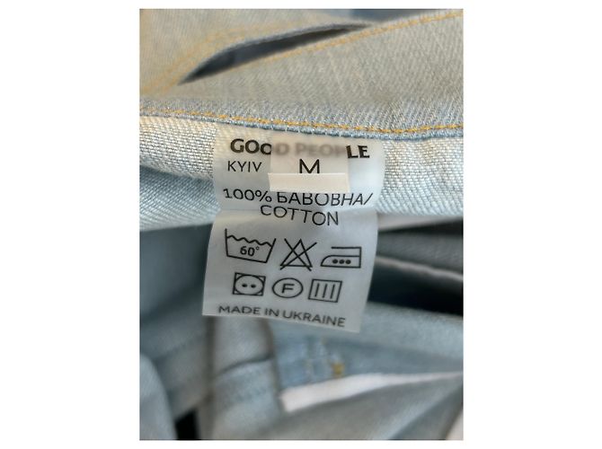 Autre Marque Jeans in cotone blu Good People - vista 4