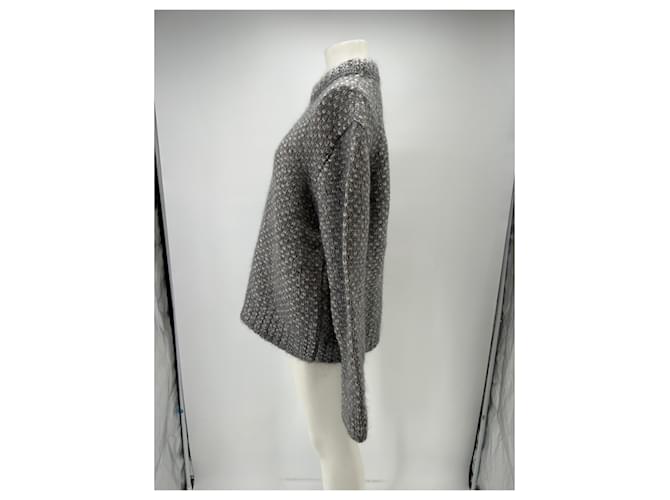 Heritage Grauer Wollpullover - Ansicht 4