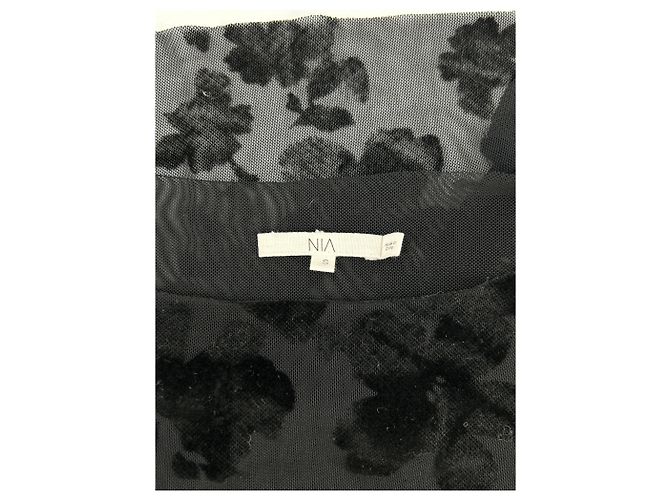 Autre Marque Top NIA nero con stampa floreale e maniche lunghe - vista 5