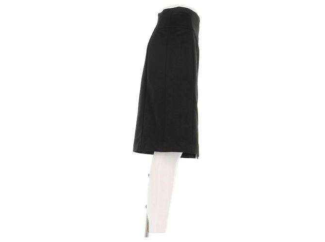 Falda midi de mezcla de seda negra Céline Negro - vista 3