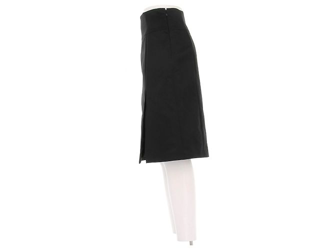 Falda midi de mezcla de seda negra Céline Negro - vista 4