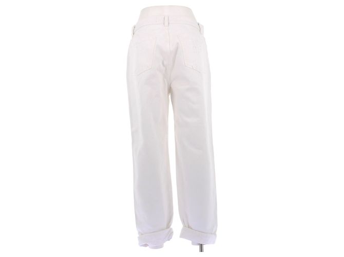 Alexander Wang Slack Jeans weiß mit Knielöchern - Ansicht 2