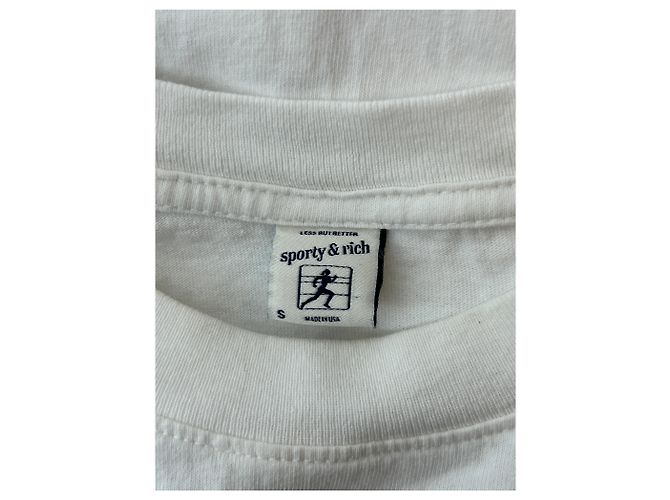 Autre Marque T-shirt bianca a maniche corte SPORTY & RICH Bianco - vista 5