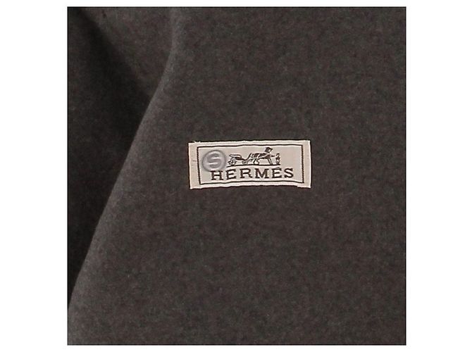 Hermès Kaschmirmantel Grau - Ansicht 5