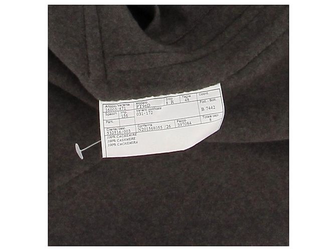 Hermès Kaschmirmantel Grau - Ansicht 6
