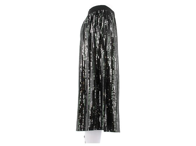 Bellerose Pailletten Rock Schwarz Midi - Ansicht 3