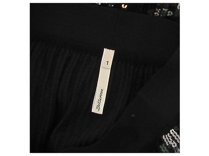 Bellerose Pailletten Rock Schwarz Midi - Ansicht 5
