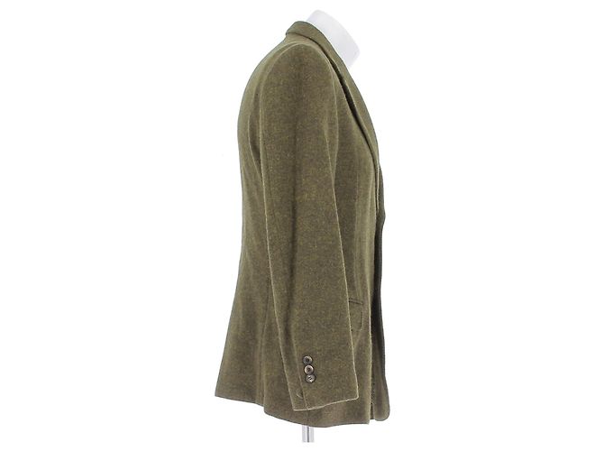 Yves Saint Laurent Khaki Wool Jacket - view 3