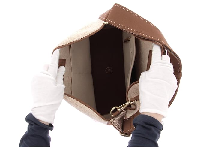 Autre Marque Borsa Secchiello in shearling Beige - vista 9