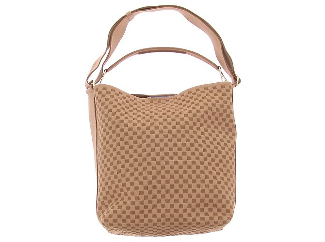 Autre Marque Borsa a secchiello con motivo intrecciato Beige - vista 2