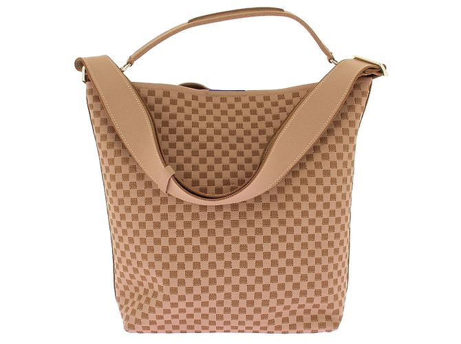 Autre Marque Borsa a secchiello con motivo intrecciato Beige - vista 4