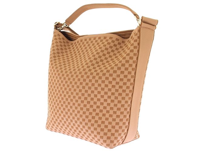Autre Marque Borsa a secchiello con motivo intrecciato Beige - vista 5