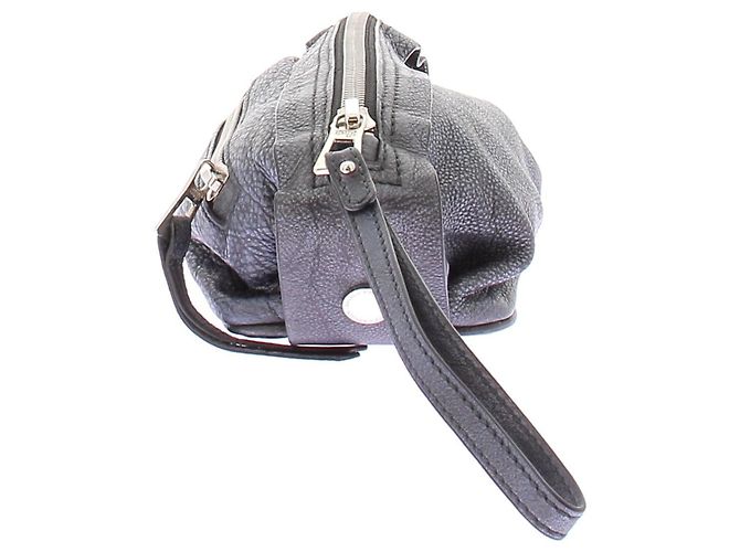 Autre Marque Bolsa clutch Dhruv Kapoor em couro azul marinho - vista 3