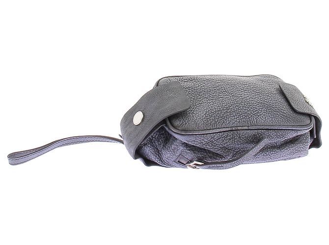 Autre Marque Bolsa clutch Dhruv Kapoor em couro azul marinho - vista 6