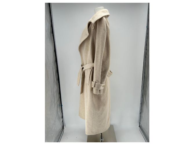 Autre Marque Abrigo trench de lana beige JAAF - vista 4