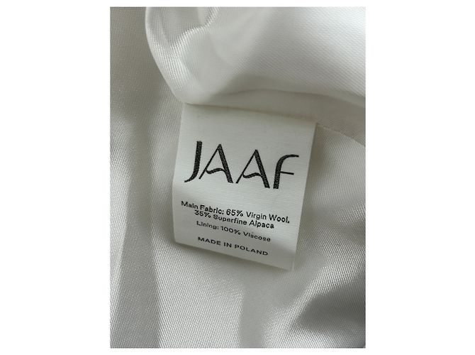 Autre Marque Abrigo trench de lana beige JAAF - vista 6