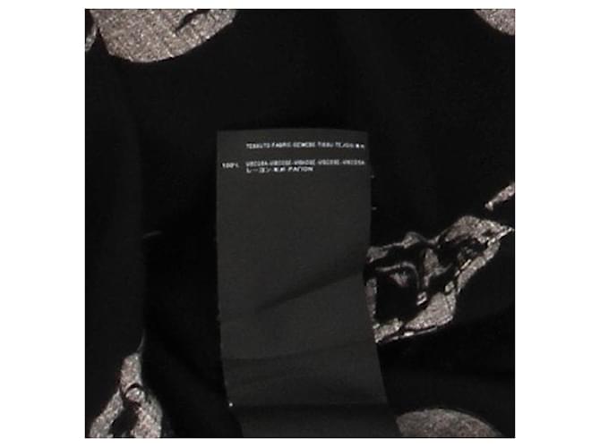 Saint Laurent Camicia nera con stampa Nero - vista 7