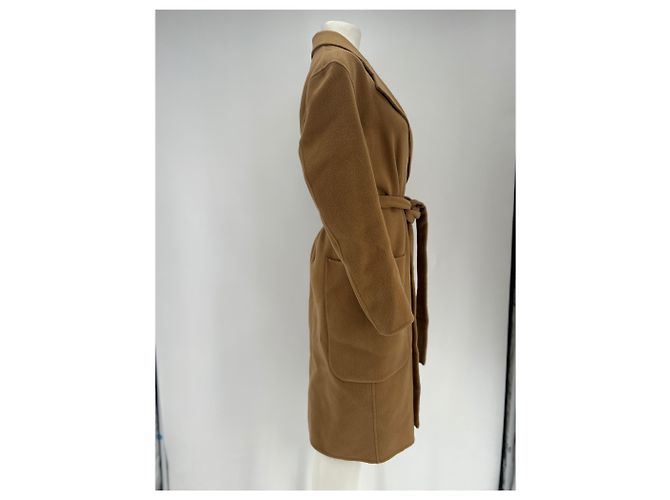 Abrigo de lana marrón Acne Studios Castaño - vista 3