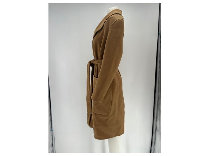 Abrigo de lana marrón Acne Studios Castaño - vista 4
