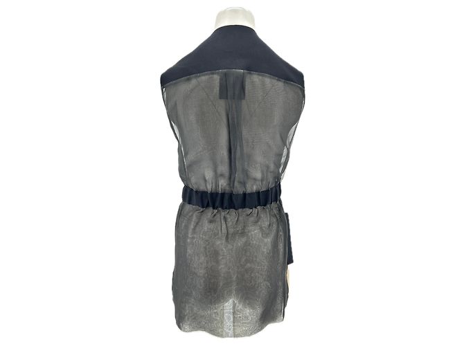 Giacca bicolore La Perla in misto ramie beige - vista 2