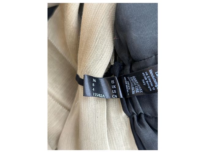 Giacca bicolore La Perla in misto ramie beige - vista 6