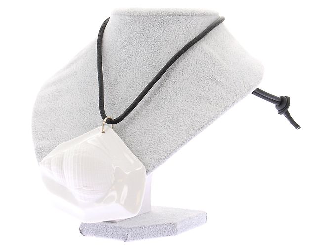 Autre Marque Collana pendente in porcellana Bianco - vista 5