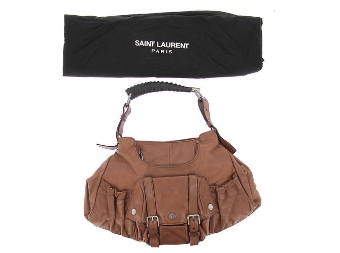 Yves Saint Laurent Handtasche Leder Camel - Ansicht 12