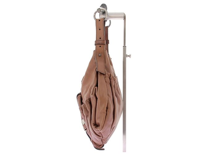 Yves Saint Laurent Handtasche Leder Camel - Ansicht 3