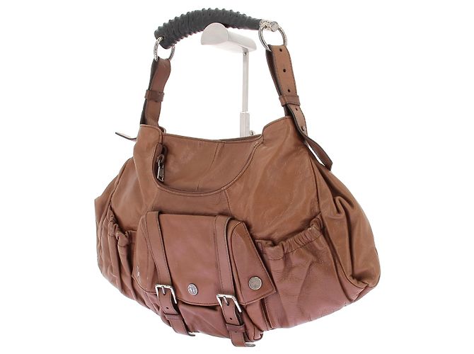 Yves Saint Laurent Handtasche Leder Camel - Ansicht 5