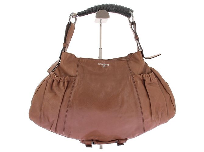 Yves Saint Laurent Handtasche Leder Camel - Ansicht 7
