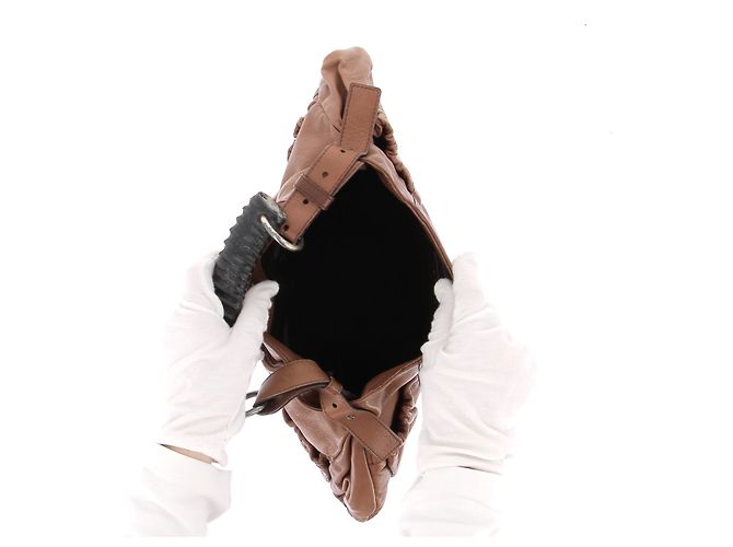 Yves Saint Laurent Handtasche Leder Camel - Ansicht 9