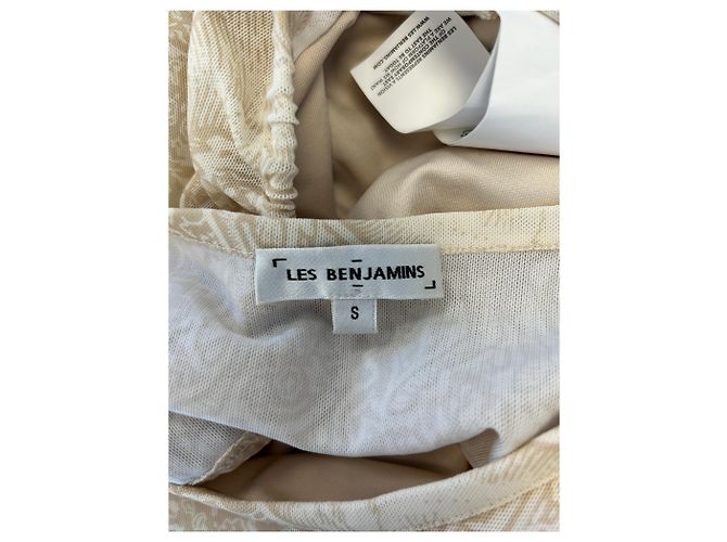 Top halter estampado Les Benjamins Beige - vista 5