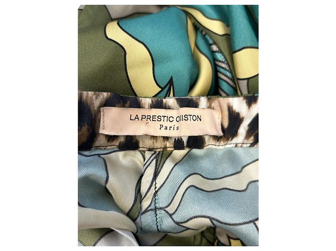 Pantaloni in seta verdi La Prestic Ouiston - vista 3