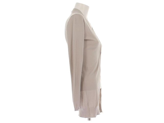 Brunello Cucinelli Beige Weste aus Kaschmir und Seide - Ansicht 3